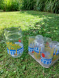 Pichet à orangeade et 6 verres vintage modèle "Bahahmas"