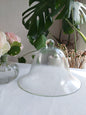 Cloche ancienne de jardin en verre