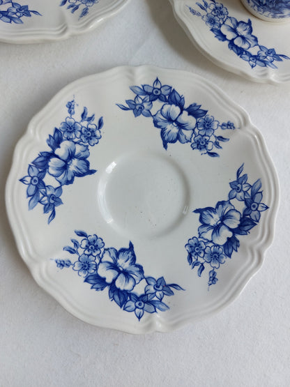 Lot de 4 tasses à café Sarreguemines