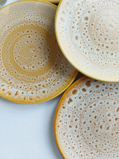 Lot de 6 assiettes à dessert Niderviller modèle "Fauve"