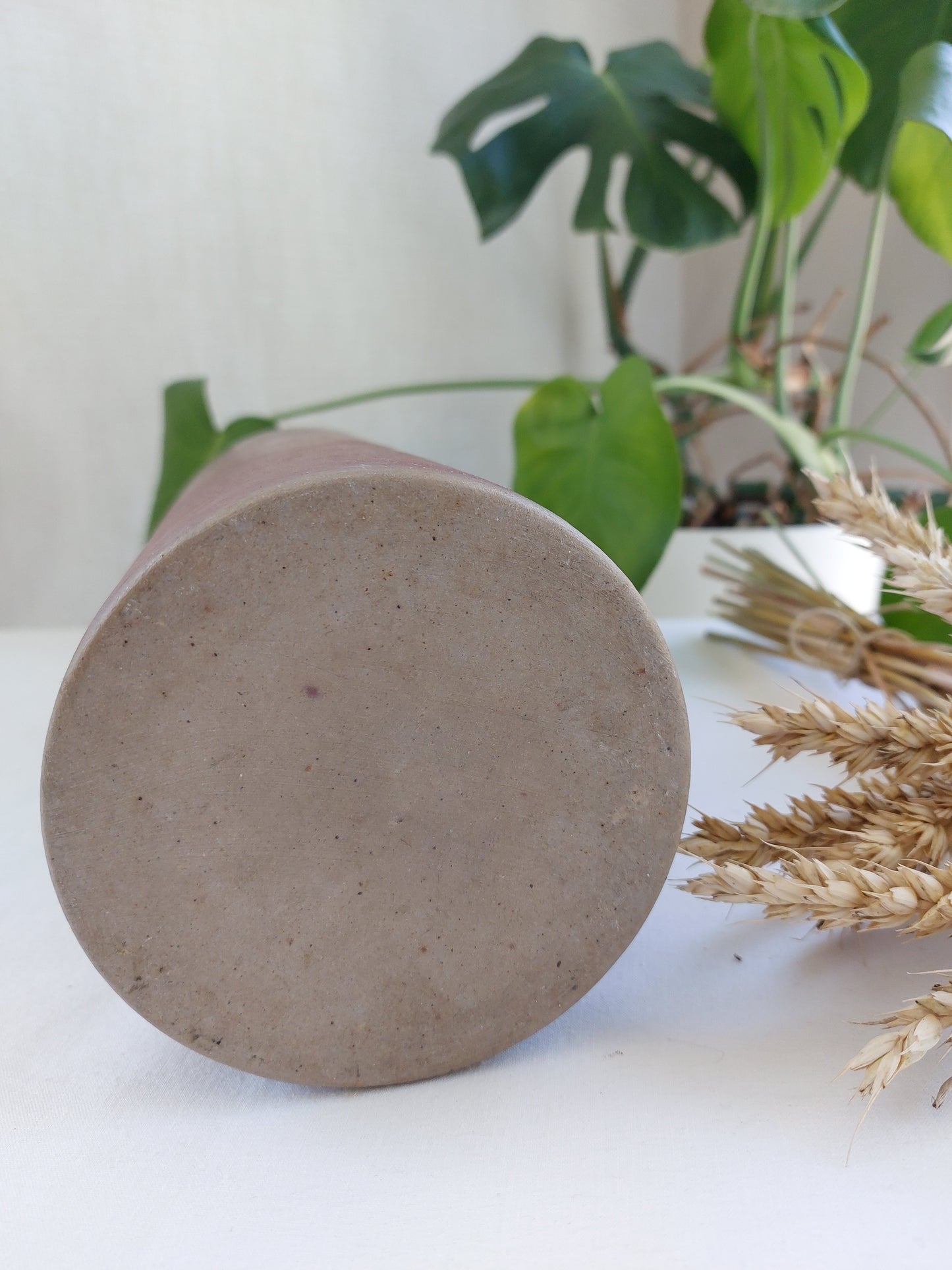 Grande bouteille en grès fabrication artisanale début XXème