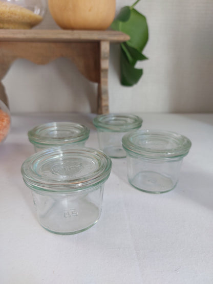 Lot de 4 petits bocaux WECK