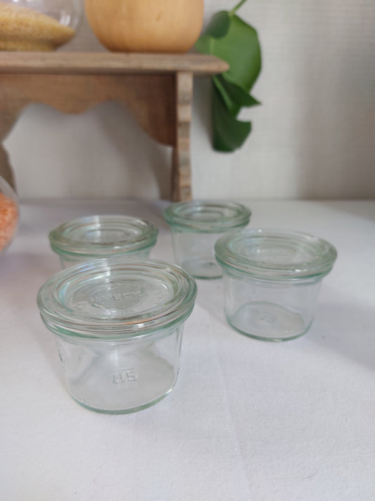 Lot de 4 petits bocaux WECK