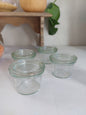 Lot de 4 petits bocaux WECK