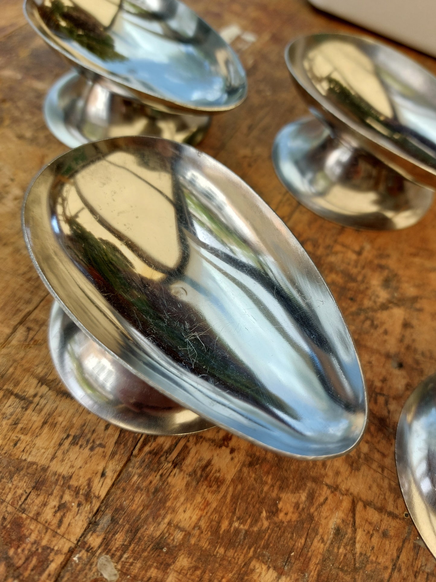 Lot de 5 coupelles à avocat en inox