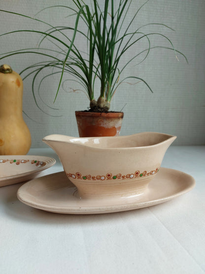 Saucière et 2 raviers LONGWY modèle « Betty »
