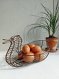 Panier ancien en fil de fer « canard »