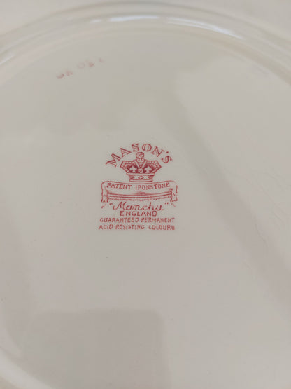 Lot de 8 assiettes plates anglaises by Mason’s modèle « Manchu »