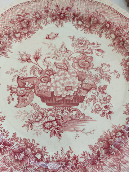 Plat rond en céramique anglaise Mason’s modèle Ascot