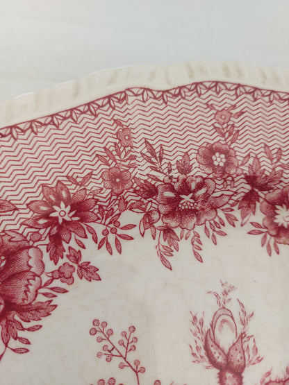 Plat rond en céramique anglaise Mason’s modèle Ascot