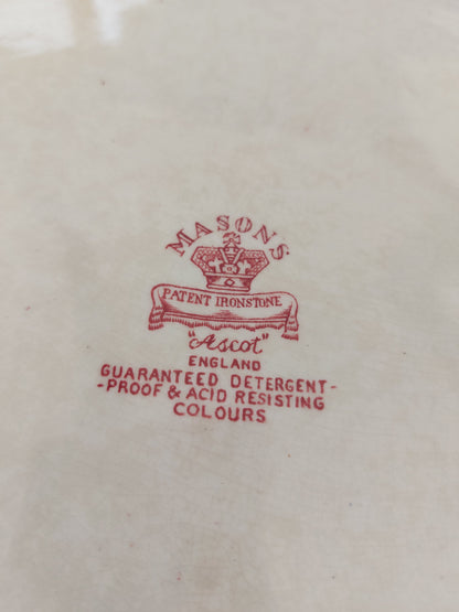 Plat ovale en céramique anglaise Mason’s modèle Ascot