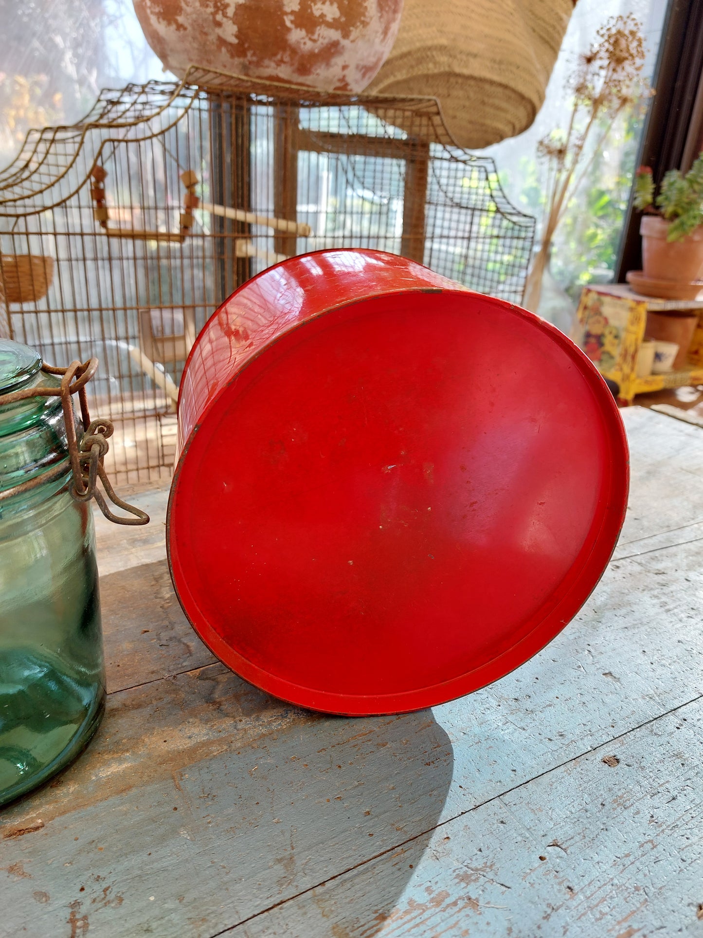 Grande boîte à thé rouge « Betjeman & Barton »
