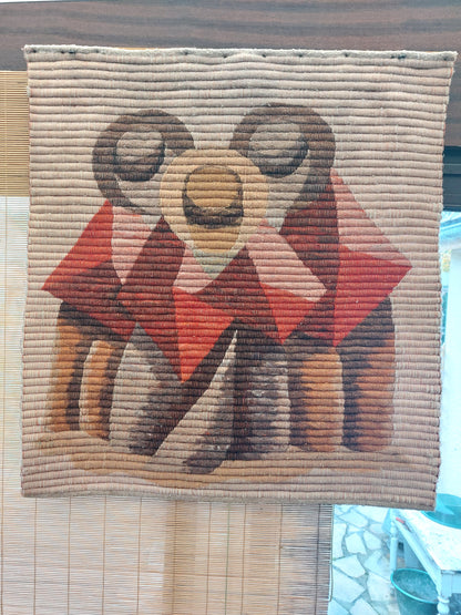 Tapisserie murale péruvienne des années 70