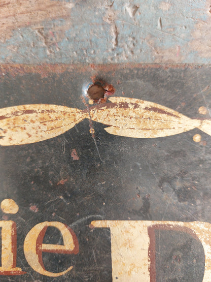 Enseigne vintage en métal "Cie Rle"