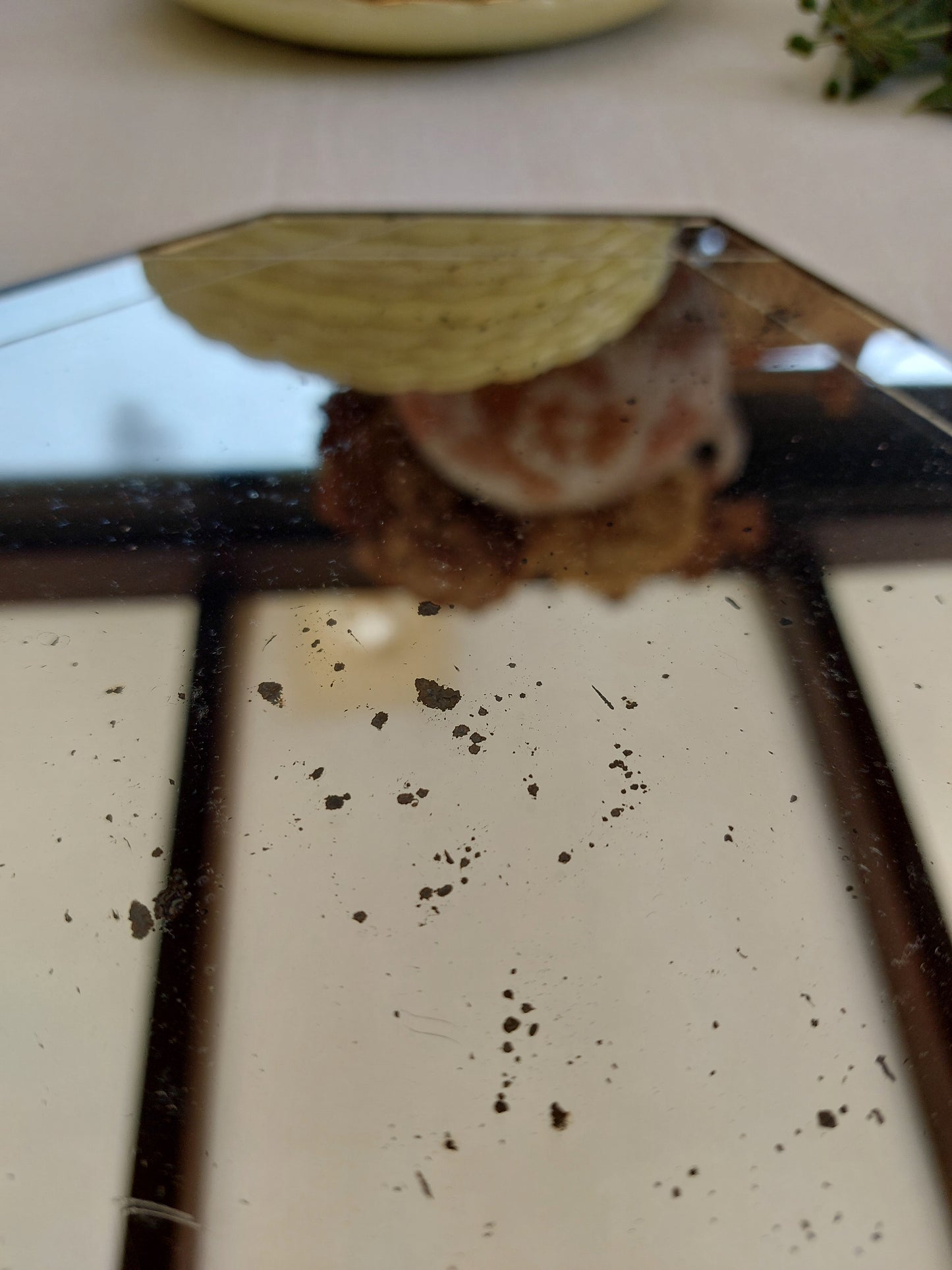 Miroir octogonal ancien