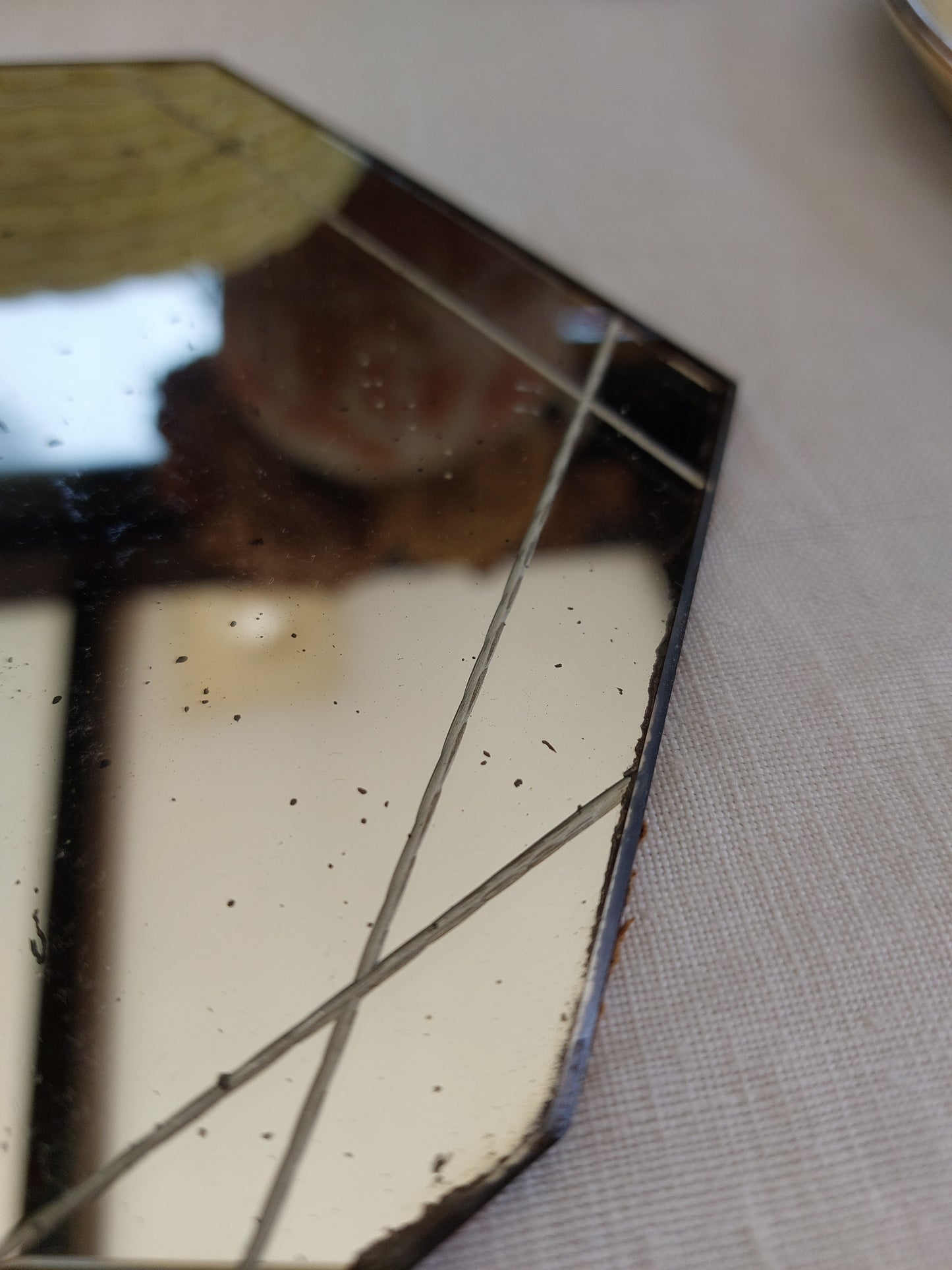 Miroir octogonal ancien