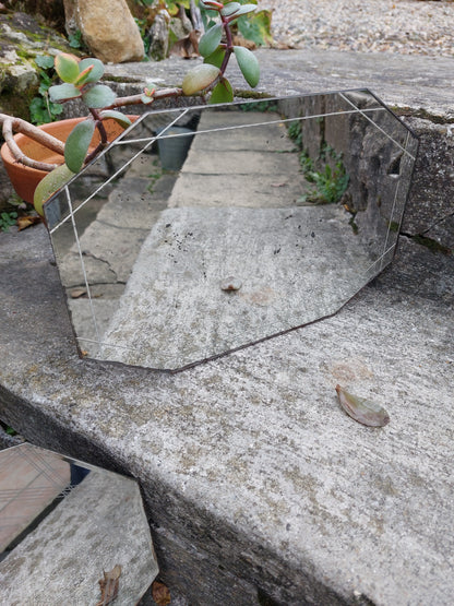 Miroir octogonal ancien