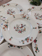Lot de 6 assiettes à dessert et 2 plus petites Sarreguemines modèle « Oiseaux du paradis »