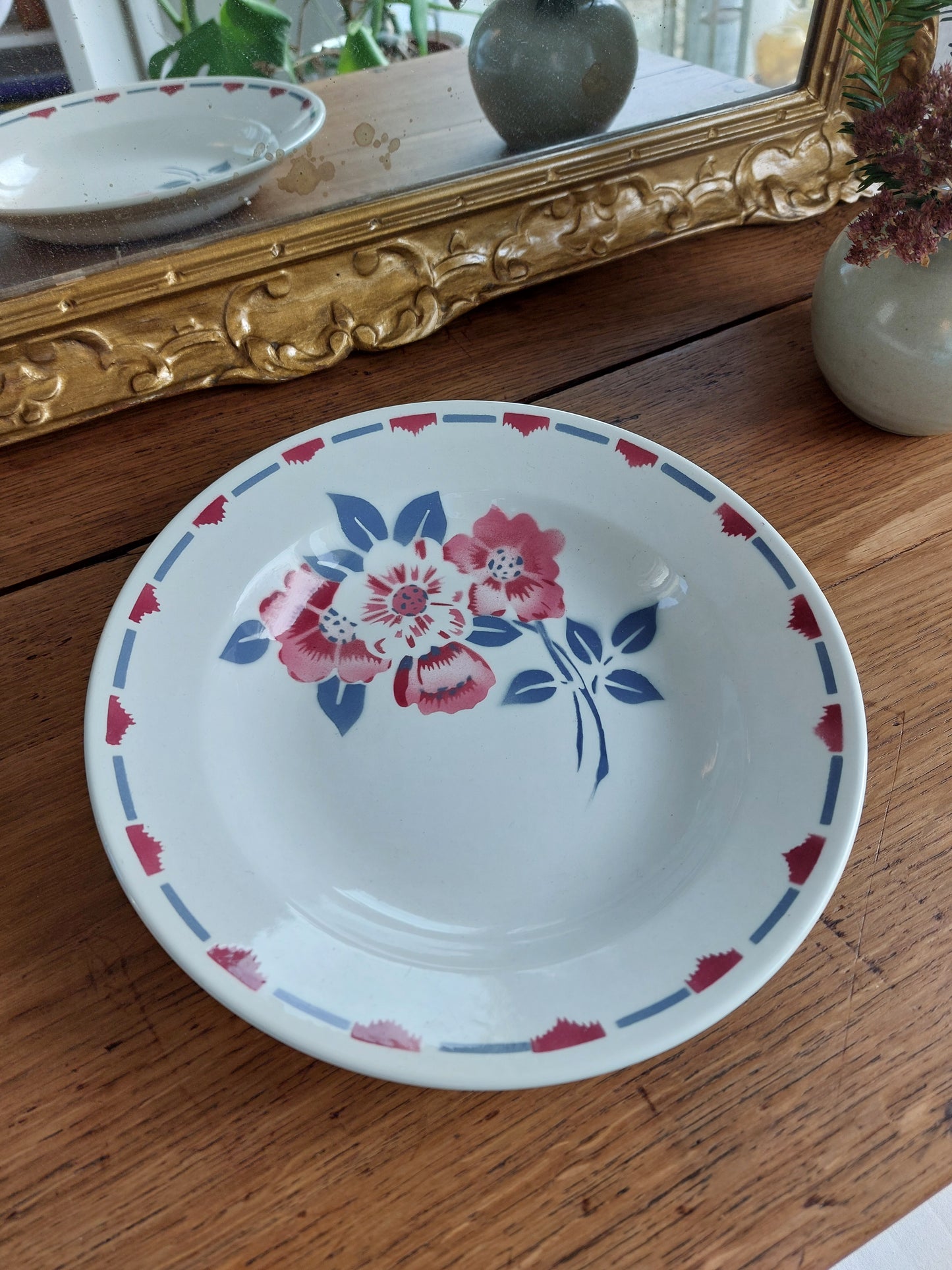 Lot de 4 assiettes creuses et 2 plats de service Salins