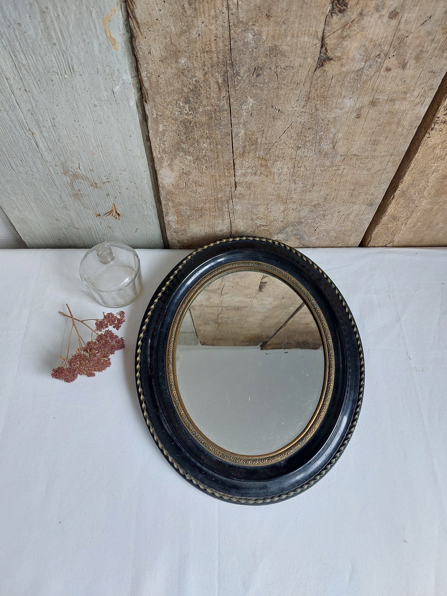 Miroir ovale Napoléon III