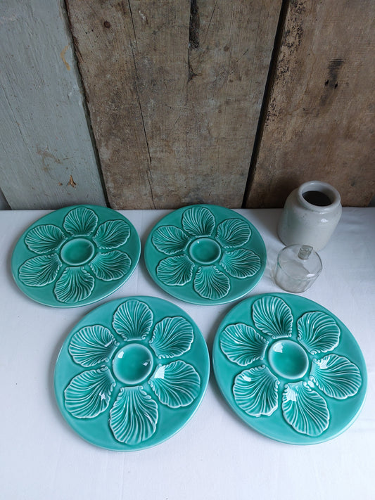 Lot de 4 assiettes à huîtres Proceram