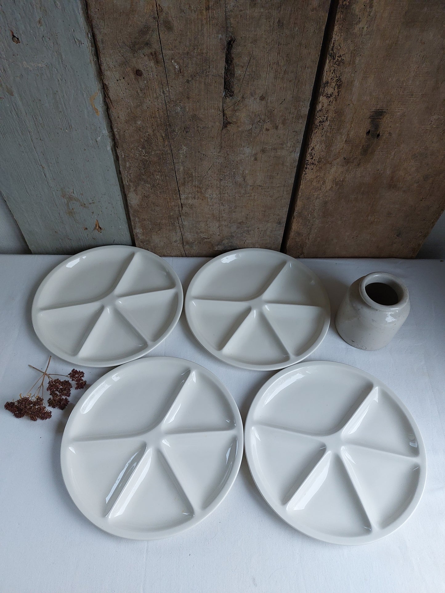 Lot de 4 Assiettes vintage Le Creuset