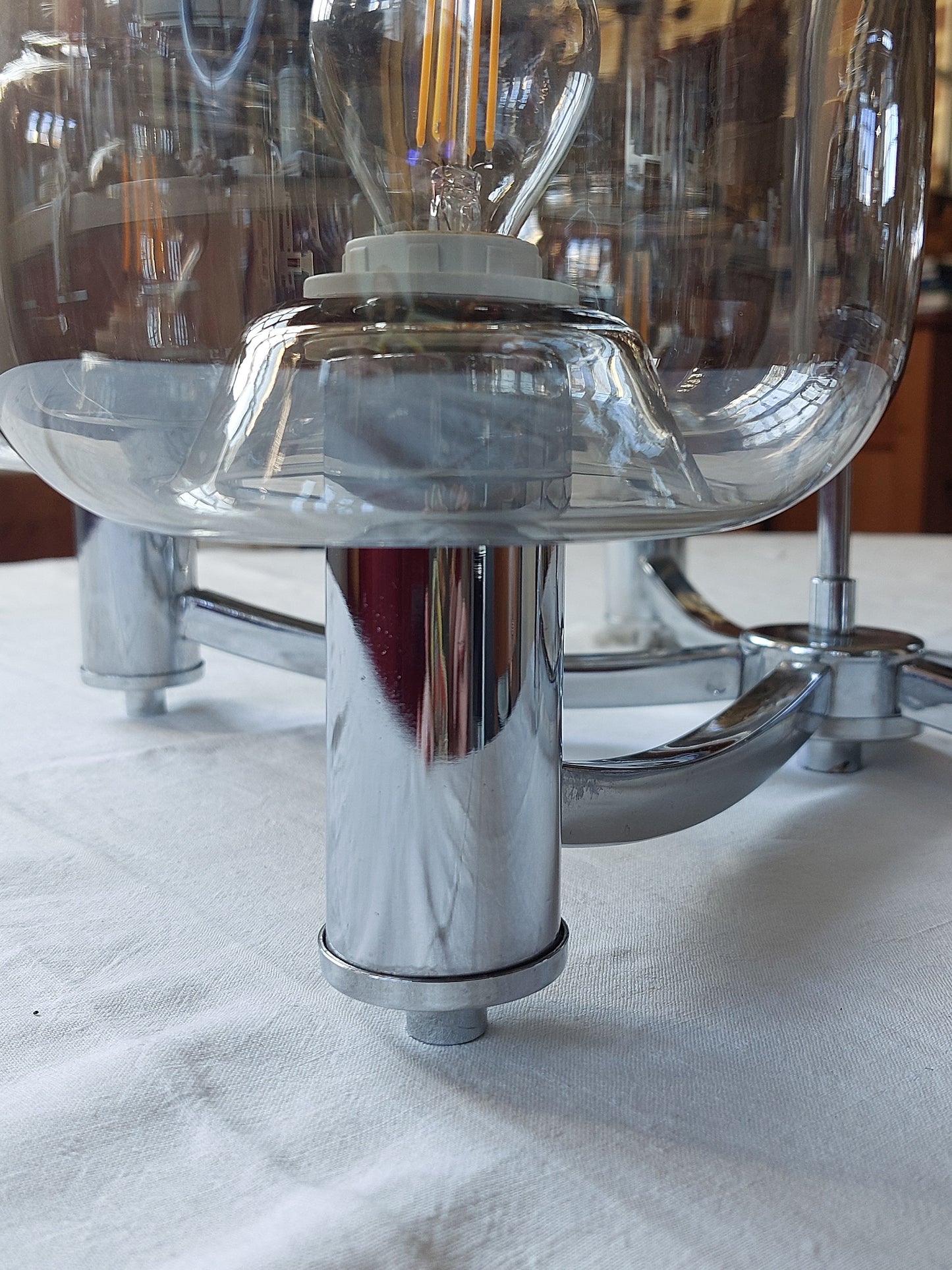 Lustre Space Age See Delmas – création luminaire vintage France circa 1970