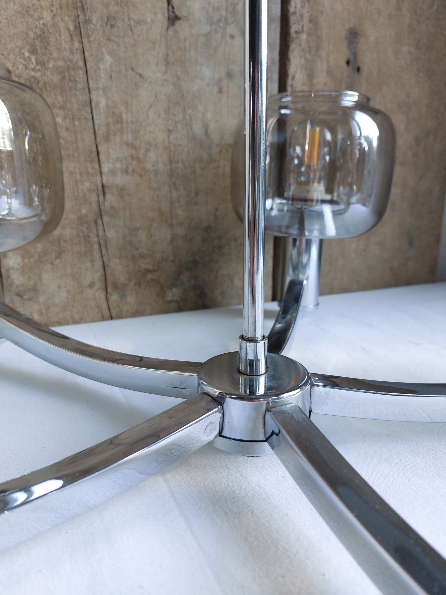 Lustre Space Age See Delmas – création luminaire vintage France circa 1970