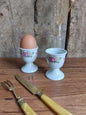 Lot de 2 coquetiers en faïence