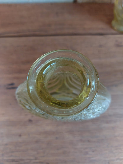 Vase art déco jaune