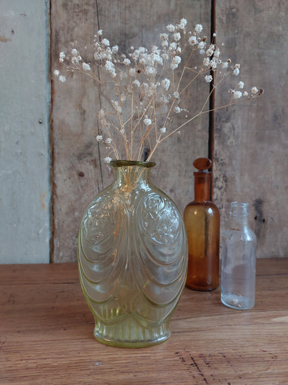 Vase art déco jaune