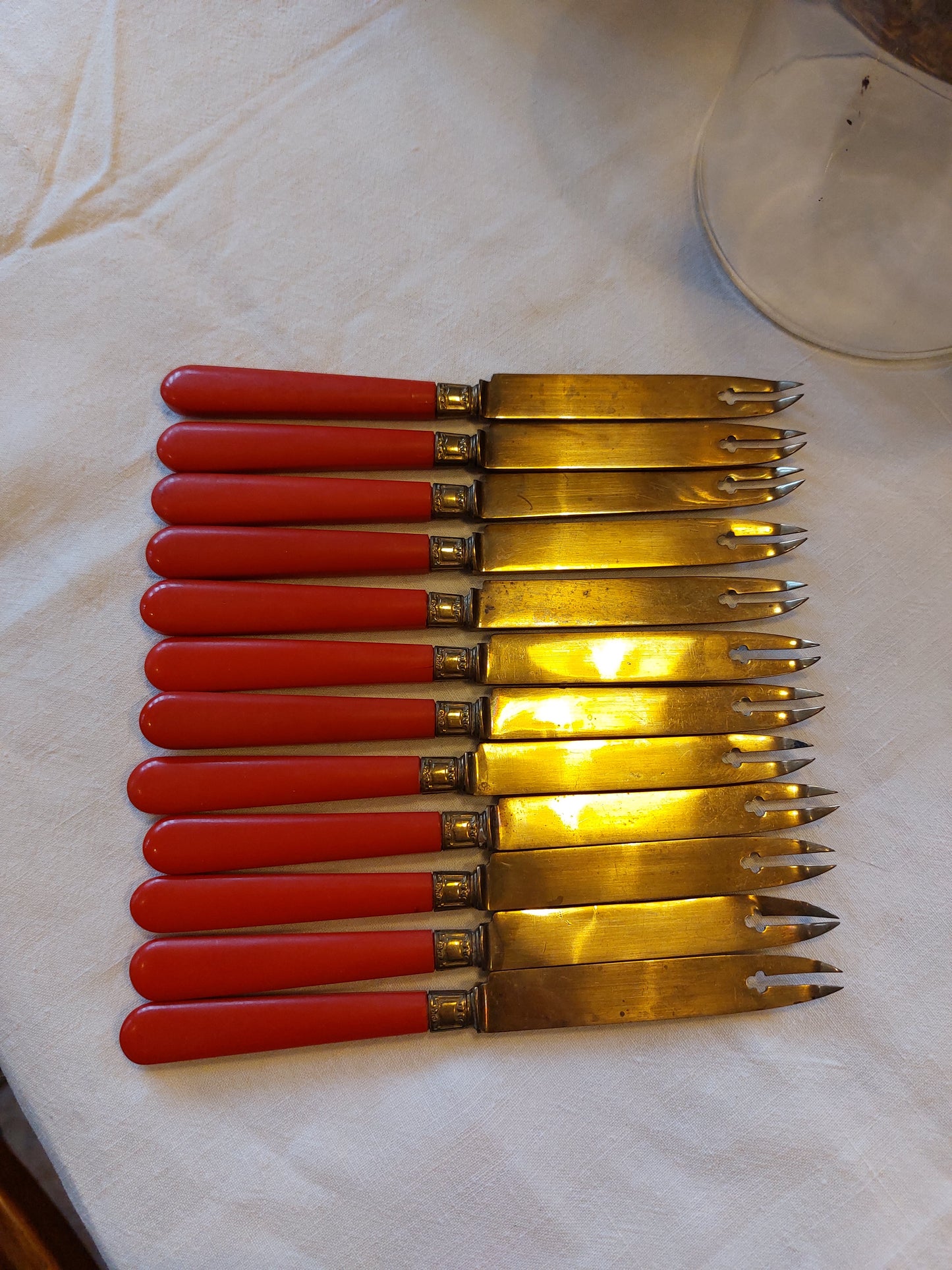 Lot de 12 couteaux à crustacés