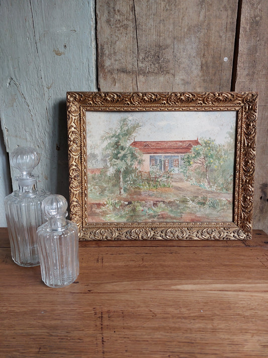 Aquarelle encadrée