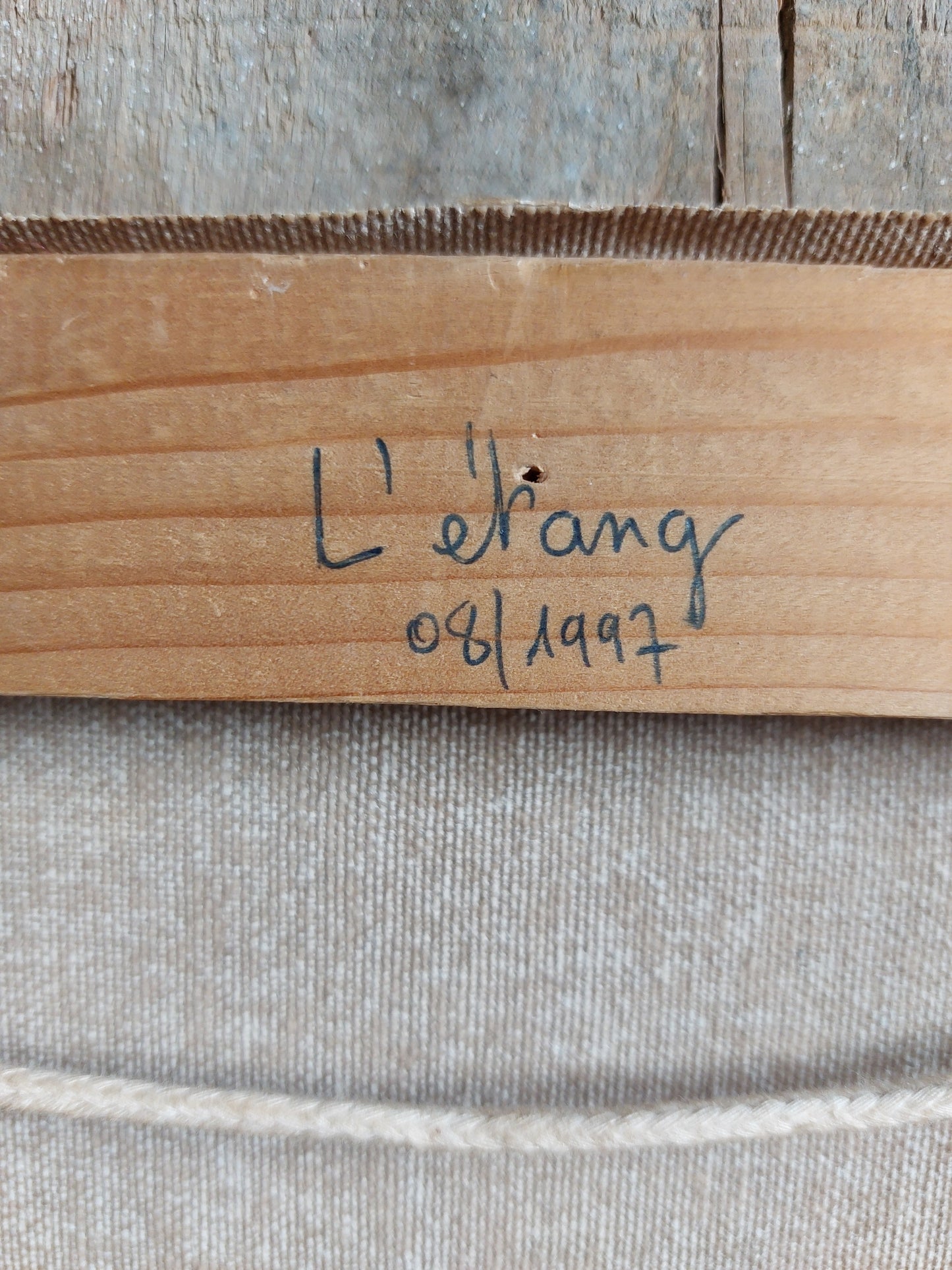 Huile sur toile « L’étang »