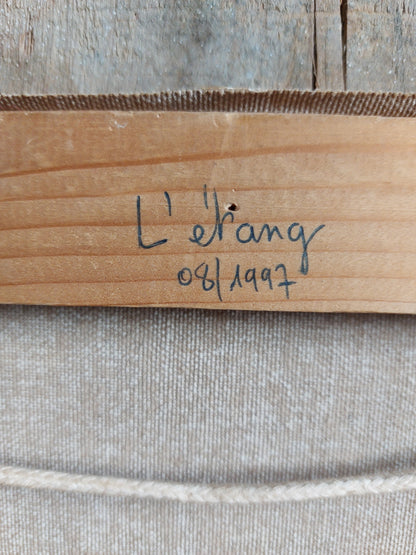 Huile sur toile « L’étang »