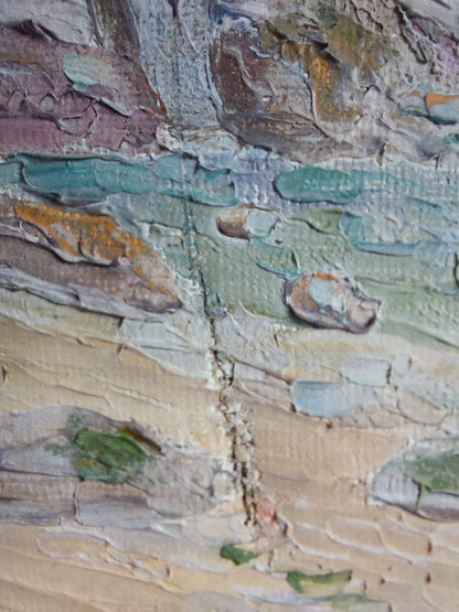 Huile sur toile « Bord de mer »