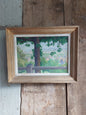 Huile sur toile encadrée « Paysage provençal »