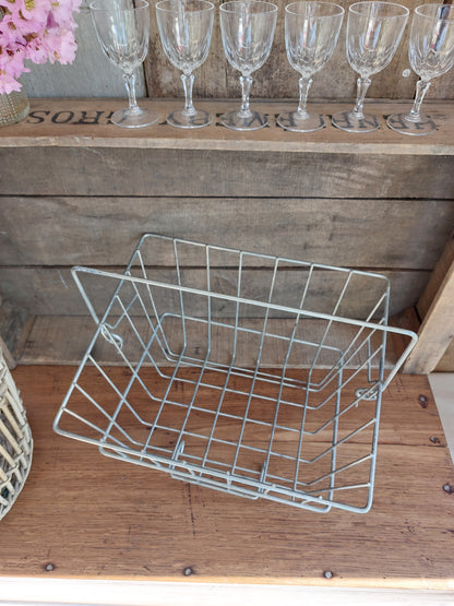 Panier métal grillagé industriel