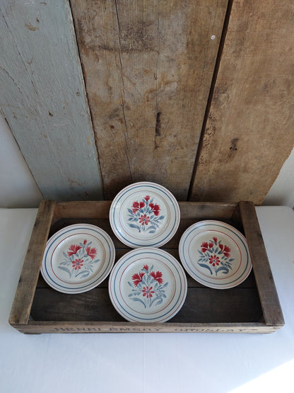 Lot de 4 assiettes Luneville modèle Herblay