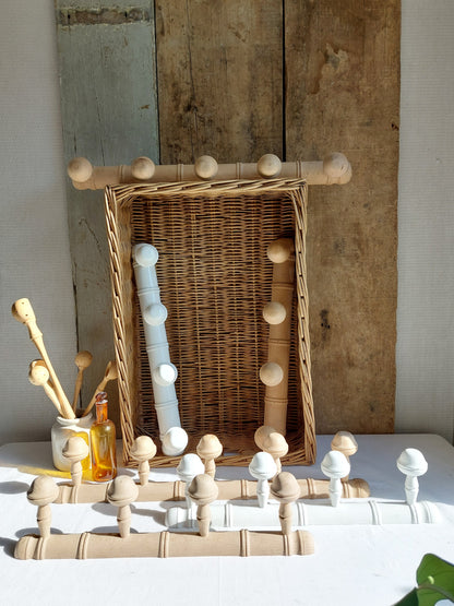 Porte manteau inspiration bambou