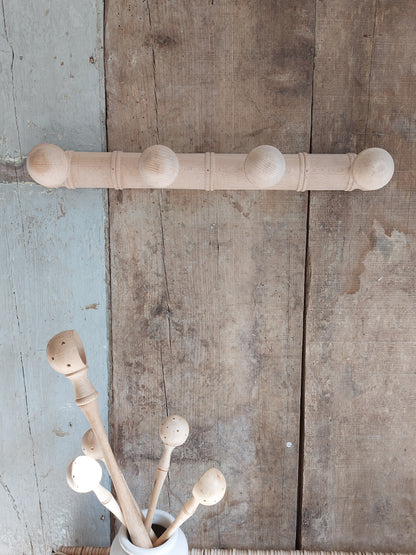 Porte manteau inspiration bambou 6 patères