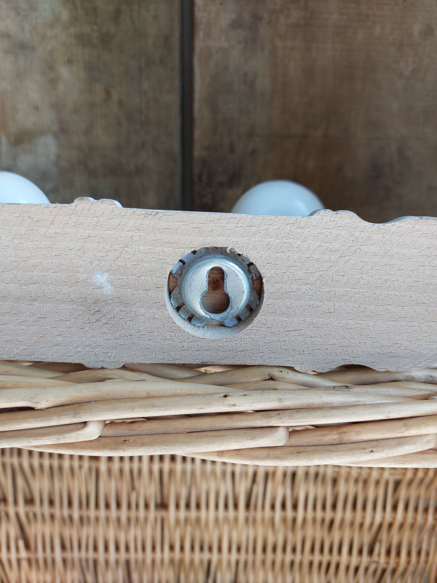 Porte manteau inspiration bambou blanc