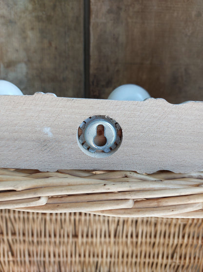 Porte manteau inspiration bambou blanc