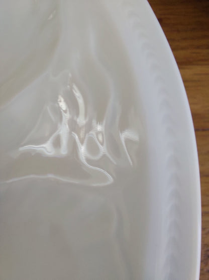Lot de 2 assiettes à huitres en porcelaine de Limoges