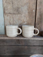 Duo de mugs céramique beige