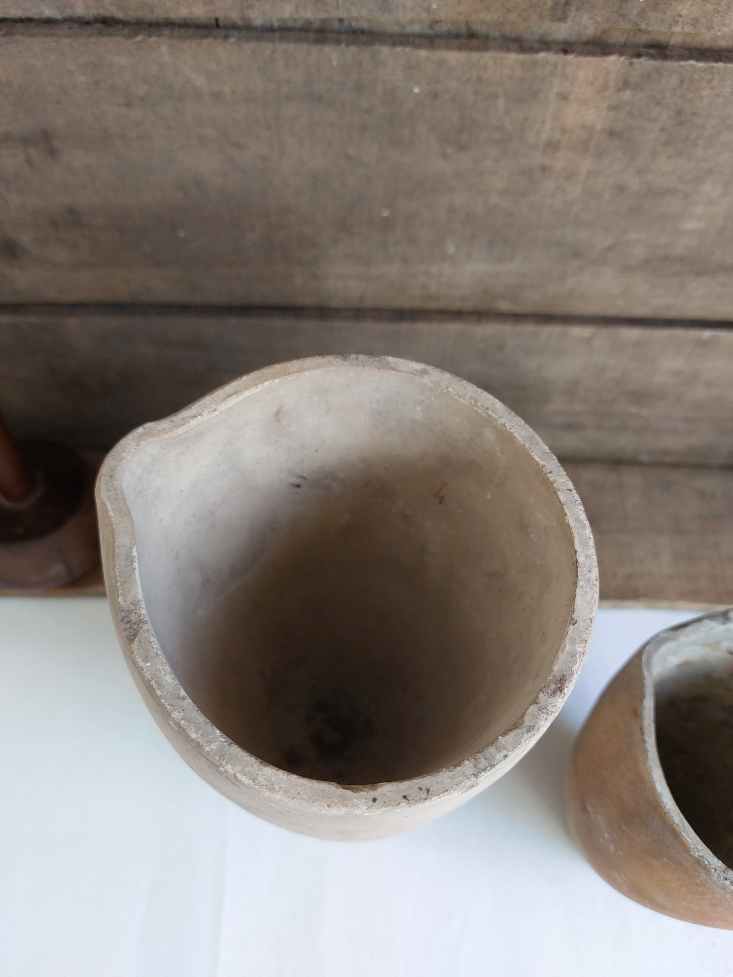 Creusets en terre réfractaire BREWER Frères mi XIXème siècle