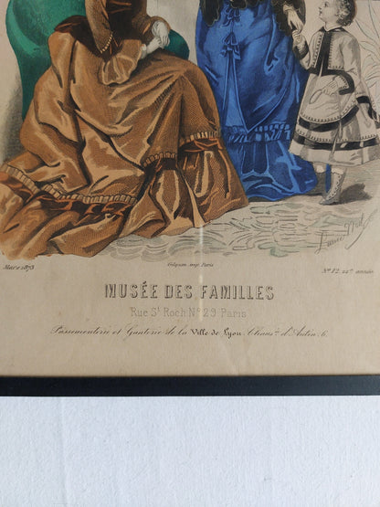 « Modes vraies, Travail en famille » par Musée des Familles Mars 1873