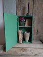 Ancien coffret bois vert