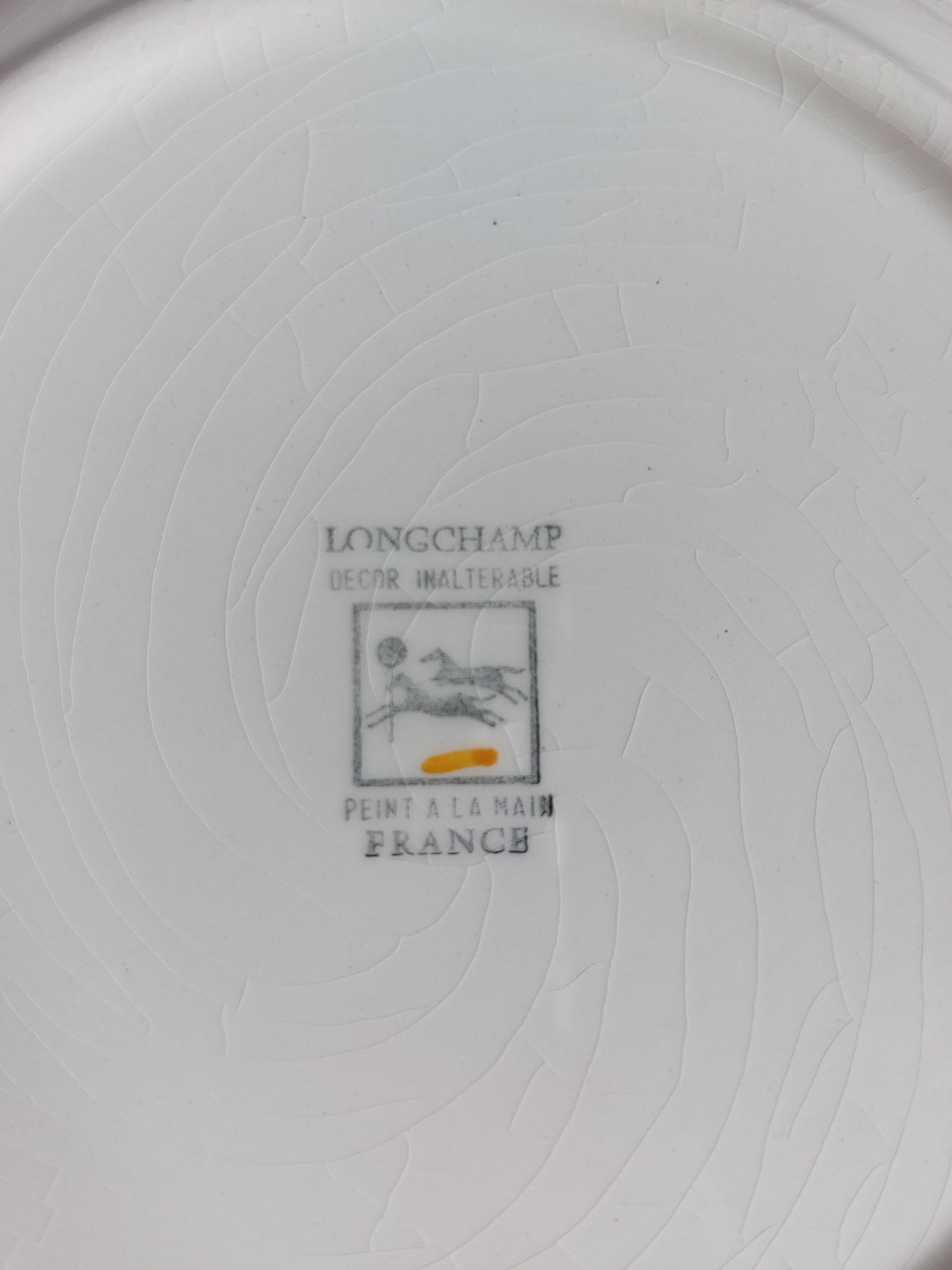 Lot de 6 assiettes à dessert Longchamp «Tulipes»