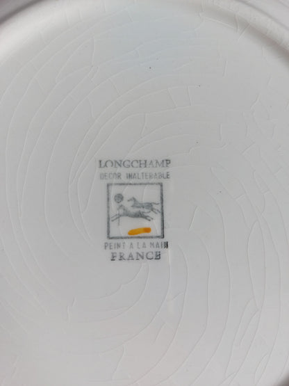 Lot de 6 assiettes à dessert Longchamp «Tulipes»